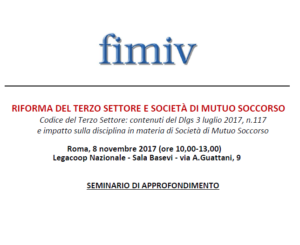 RIFORMA TERZO SETTORE Seminario 8 nov 2017